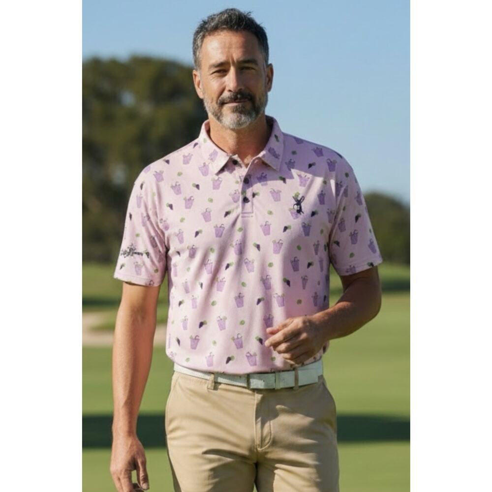 Kenny Flowers x Owen’s Mixers Tropical Transfusion Polo Men’s L Limited Edition
